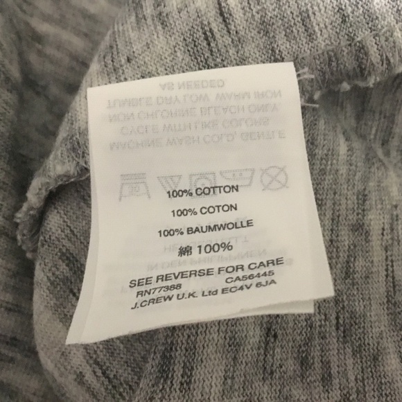 J.Crew Belted Cross Back Long Sleeve Cotton Top - Picture 8 of 8